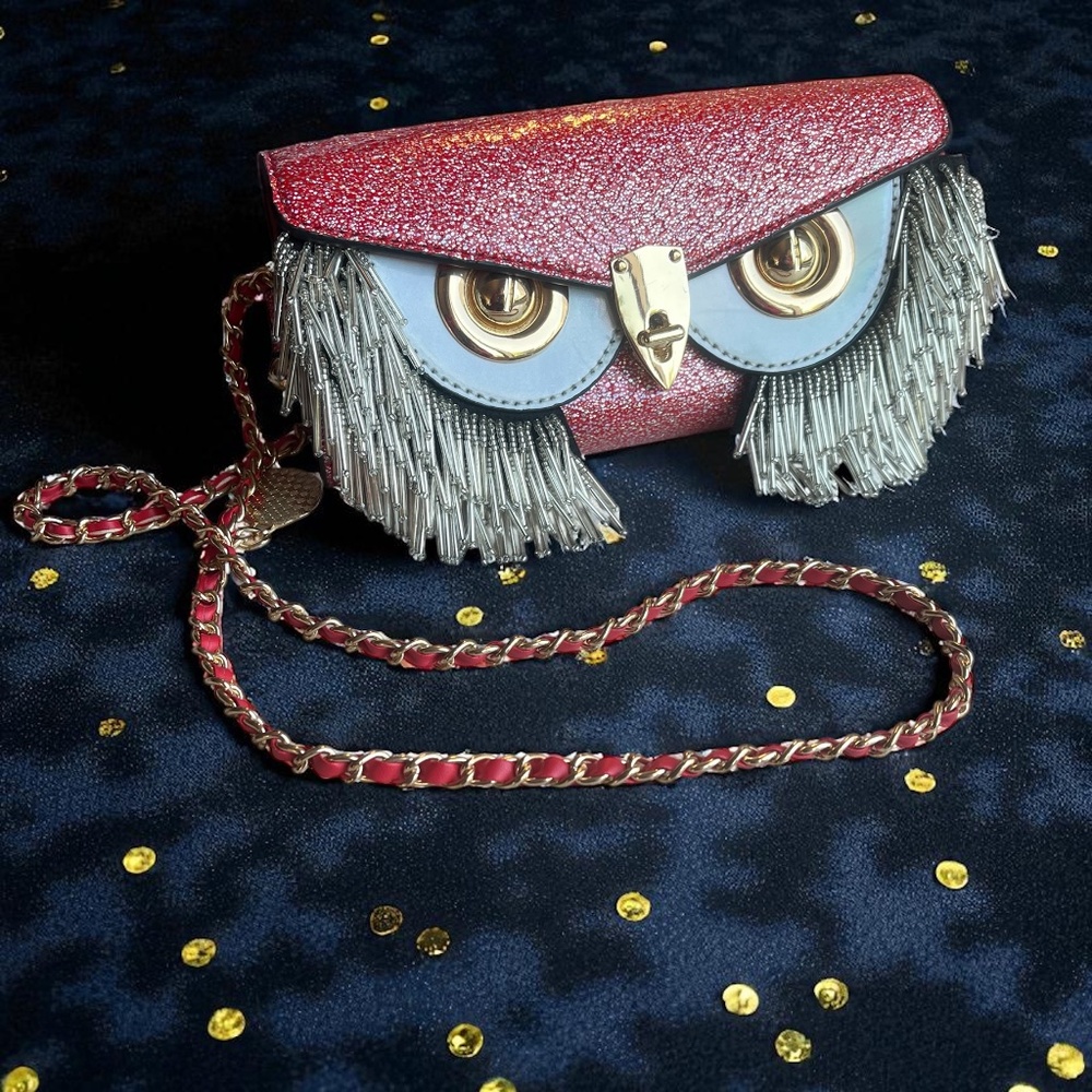 Milan Chiva - Luxury Designer - Owl Evening Cross body bag/purse
